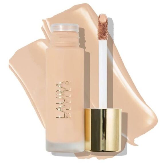 NWB Laura Geller Double Take Liquid Foundation Face Makeup in Shade Fair - Picture 2 of 9